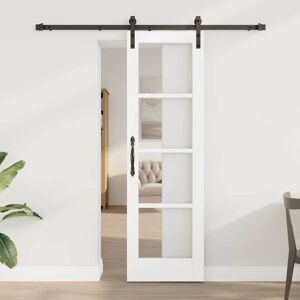vidaXL Schiebetür ORKDAL Weiß und Schwarz 61 x 198,5 cm - Weiß vidaXL Schiebetür ORKDAL Weiß und Schwarz 61 x 198,5 cm - Weiß