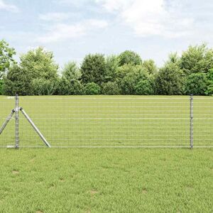 vidaXL Eingebetteter Zaunpfosten 13 pcs Silber - Silber vidaXL Eingebetteter Zaunpfosten 13 pcs Silber - Silber