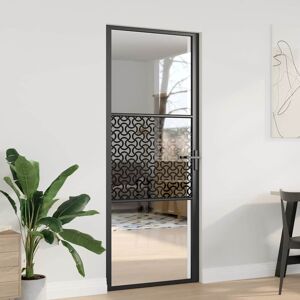 vidaXL Glastür Schwarz 83 x 3,5 x 201,5 cm Aluminium - Schwarz vidaXL Glastür Schwarz 83 x 3,5 x 201,5 cm Aluminium - Schwarz