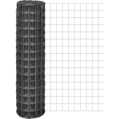 vidaXL Eurozaun Stahl 10 x 1,5 m Grau - Grau vidaXL Eurozaun Stahl 10 x 1,5 m Grau - Grau