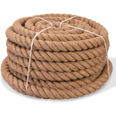 vidaXL Seil 100% Jute 30 mm 50 m - Braun vidaXL Seil 100% Jute 30 mm 50 m - Braun