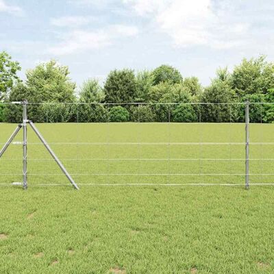 vidaXL Ground Fix Geschweißter Drahtzaun 25 x 0,8 m Verzinkter Stahl - Silber vidaXL Ground Fix Geschweißter Drahtzaun 25 x 0,8 m Verzinkter Stahl - Silber