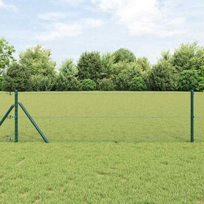 vidaXL Stabiler sechseckiger Zaunfuß 50 x 0,5 m Grün Netz - Grün vidaXL Stabiler sechseckiger Zaunfuß 50 x 0,5 m Grün Netz - Grün