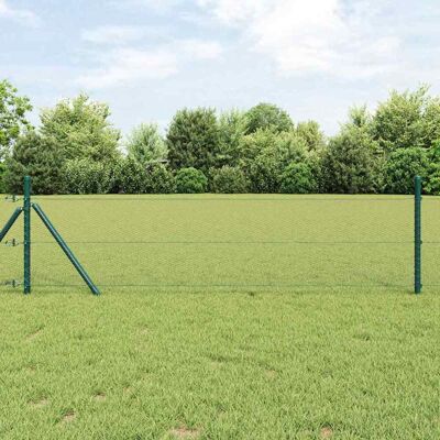 vidaXL Stabiler sechseckiger Zaunfuß 50 x 0,6 m Grau Netz - Grau vidaXL Stabiler sechseckiger Zaunfuß 50 x 0,6 m Grau Netz - Grau