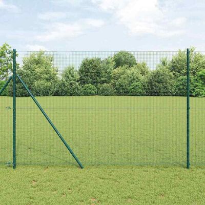 vidaXL Schweißdrahtzaun Bodenfixierung 10 x 1,5 m Grün Netz - Grün vidaXL Schweißdrahtzaun Bodenfixierung 10 x 1,5 m Grün Netz - Grün