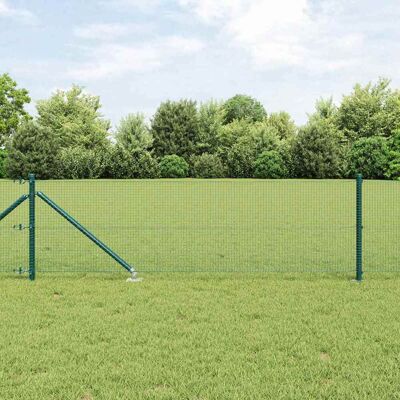 VidaXL Stahl-Zaunpfosten-Set - Grün - Zaunpfosten-Set VidaXL Stahl-Zaunpfosten-Set - Grün - Zaunpfosten-Set