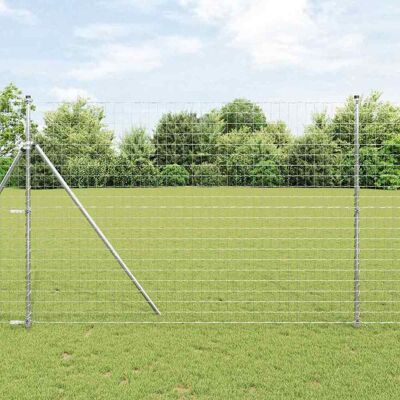 vidaXL Eurozaun 1,5 x 10 m PVC-beschichtetes Eisen vidaXL Eurozaun 1,5 x 10 m PVC-beschichtetes Eisen