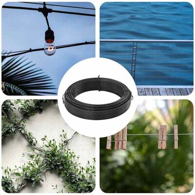 vidaXL Zaunbindedraht Anthrazit 33 m PVC - Grau vidaXL Zaunbindedraht Anthrazit 33 m PVC - Grau