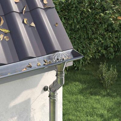 vidaXL Dachrinnenblattschutz 8 pcs Silber 50 mm Edelstahl - Silber vidaXL Dachrinnenblattschutz 8 pcs Silber 50 mm Edelstahl - Silber