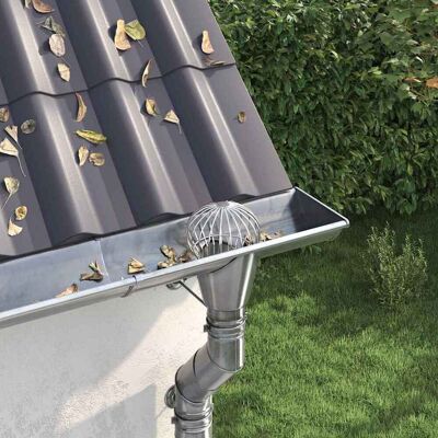 vidaXL Dachrinnenblattschutz 8 pcs Silber 160 mm Edelstahl - Silber vidaXL Dachrinnenblattschutz 8 pcs Silber 160 mm Edelstahl - Silber