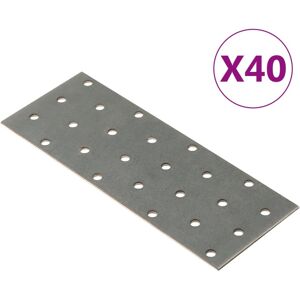 vidaXL Lochplatten 40 Stk. 2 mm 160x60 mm Verzinkter Stahl