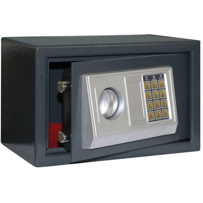 vidaXL Digitaler Safe mit Schloss Dunkelgrau 31 x 20 x 20 cm Stahl - Grau vidaXL Digitaler Safe mit Schloss Dunkelgrau 31 x 20 x 20 cm Stahl - Grau