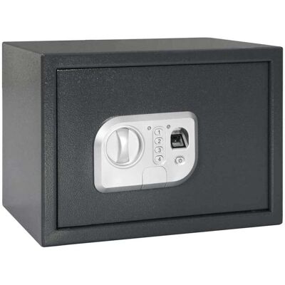 vidaXL Digitaler Safe mit Schloss Dunkelgrau 35 x 25 x 25 cm Stahl - Grau vidaXL Digitaler Safe mit Schloss Dunkelgrau 35 x 25 x 25 cm Stahl - Grau