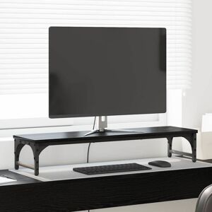 vidaXL Monitor Halterung Schwarz Eichen-Optik 85 x 23 x 15,5 cm - Schwarz vidaXL Monitor Halterung Schwarz Eichen-Optik 85 x 23 x 15,5 cm - Schwarz