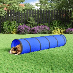 vidaXL Hundetunnel Blau Ø 40x200 cm Polyester - Blau