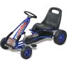 vidaXL Pedal Go-Kart mit verstellbarem Sitz Blau - Blau