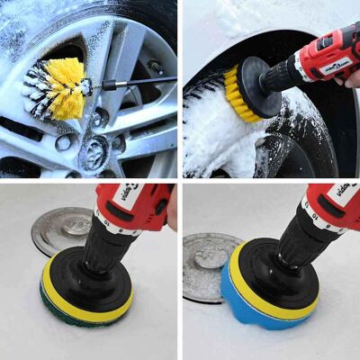 vidaXL Auto Bürsten Set Mehrfarbig Poly-Rattan - Mehrfarbig vidaXL Auto Bürsten Set Mehrfarbig Poly-Rattan - Mehrfarbig