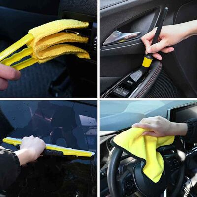 vidaXL Auto Bürsten Set Mehrfarbig Poly-Rattan - Mehrfarbig vidaXL Auto Bürsten Set Mehrfarbig Poly-Rattan - Mehrfarbig