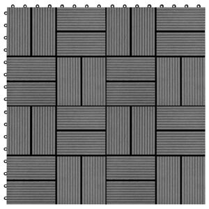 vidaXL 22 Stk. Terrassenfliesen 30 x 30 cm 2 qm WPC Grau - Grau