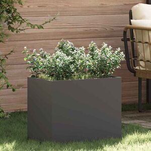 vidaXL Garten-Pflanzgefäß Schwarz 50 x 32 x 40 cm Kaltgewalzter Stahl - Schwarz vidaXL Garten-Pflanzgefäß Schwarz 50 x 32 x 40 cm Kaltgewalzter Stahl - Schwarz