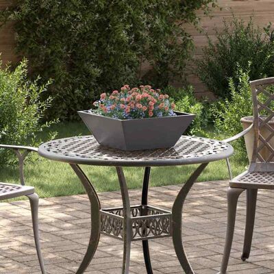 vidaXL Garten-Pflanzgefäß Schwarz 40 x 40 x 15 cm Kaltgewalzter Stahl - Schwarz vidaXL Garten-Pflanzgefäß Schwarz 40 x 40 x 15 cm Kaltgewalzter Stahl - Schwarz