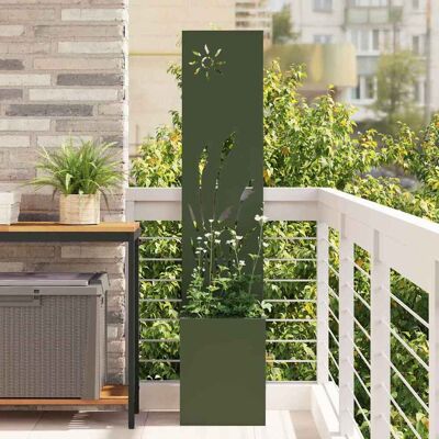 vidaXL Garten Sichtschutz-Leinwand Olivgrün 32 x 32 x 150 cm - Olivgrün vidaXL Garten Sichtschutz-Leinwand Olivgrün 32 x 32 x 150 cm - Olivgrün