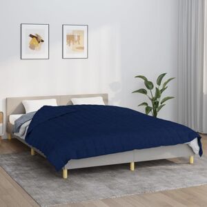 vidaXL Gewichtsdecke Blau 200x200 cm 9 kg Stoff - Blau