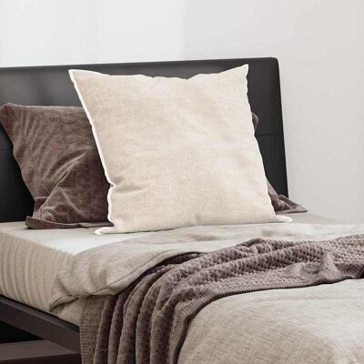 vidaXL Kopfkissen mit Kissen Weiß 80 x 80 cm Baumwolle - Weiß vidaXL Kopfkissen mit Kissen Weiß 80 x 80 cm Baumwolle - Weiß