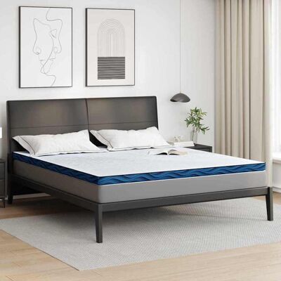 vidaXL Matratzenauflage Weiß 180 x 200 cm Jacquard-Stoff - Weiß vidaXL Matratzenauflage Weiß 180 x 200 cm Jacquard-Stoff - Weiß