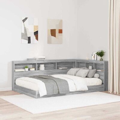 vidaXL Aufbewahrungskopfteil Graues Sonoma 207,5 x 137,5 x 76,5 cm - Grau vidaXL Aufbewahrungskopfteil Graues Sonoma 207,5 x 137,5 x 76,5 cm - Grau