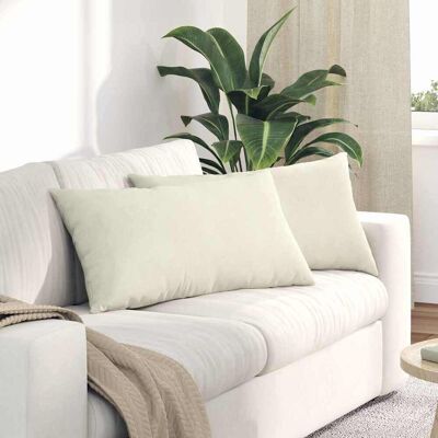 vidaXL Sofakissen 2 pcs Creme 80 x 40 cm Cordstoff - Creme vidaXL Sofakissen 2 pcs Creme 80 x 40 cm Cordstoff - Creme