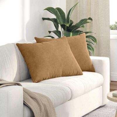 vidaXL Sofakissen 2 pcs Braun 70 x 50 cm Cordstoff - Braun vidaXL Sofakissen 2 pcs Braun 70 x 50 cm Cordstoff - Braun