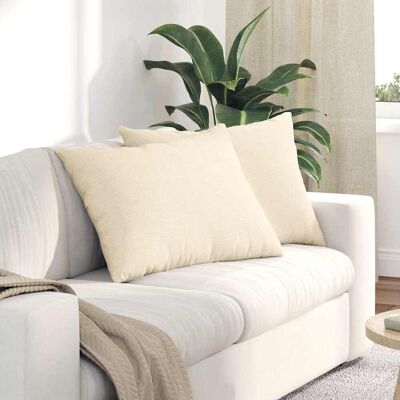 vidaXL Sofakissen 2 pcs Creme 70 x 50 cm Cordstoff - Creme vidaXL Sofakissen 2 pcs Creme 70 x 50 cm Cordstoff - Creme