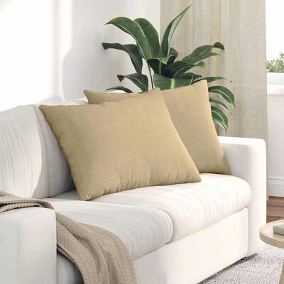vidaXL Sofakissen 2 pcs Grau-Grün 70 x 50 cm Cordstoff - Grün vidaXL Sofakissen 2 pcs Grau-Grün 70 x 50 cm Cordstoff - Grün