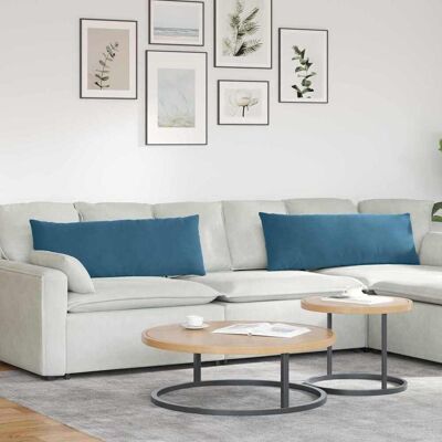 vidaXL Sofakissen 2 pcs Blau 120 x 40 cm Cordstoff - Blau vidaXL Sofakissen 2 pcs Blau 120 x 40 cm Cordstoff - Blau
