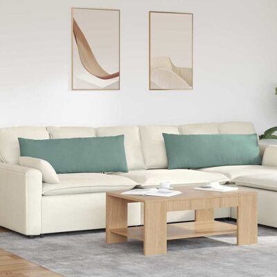 vidaXL Sofakissen 2 pcs Meergrün 120 x 40 cm Cordstoff - Grün vidaXL Sofakissen 2 pcs Meergrün 120 x 40 cm Cordstoff - Grün