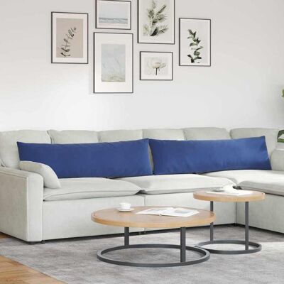 vidaXL Sofakissen 2 pcs Polizeiblau 145 x 40 cm Cordstoff - Blau vidaXL Sofakissen 2 pcs Polizeiblau 145 x 40 cm Cordstoff - Blau