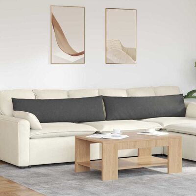 vidaXL Sofakissen 2 pcs Dunkelgrau 145 x 40 cm Cordstoff - Grau vidaXL Sofakissen 2 pcs Dunkelgrau 145 x 40 cm Cordstoff - Grau