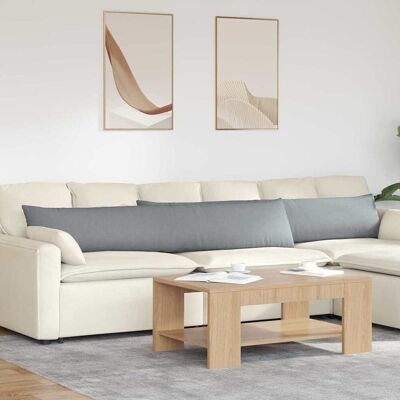 vidaXL Sofakissen 2 pcs Hellgrau 200 x 40 cm Stoff - Hellgrau vidaXL Sofakissen 2 pcs Hellgrau 200 x 40 cm Stoff - Hellgrau