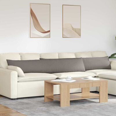 vidaXL Sofakissen 2 pcs Taupe 200 x 40 cm Stoff - Taupe vidaXL Sofakissen 2 pcs Taupe 200 x 40 cm Stoff - Taupe