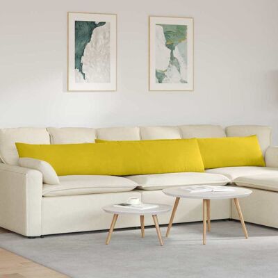 vidaXL Sofakissen 2 pcs Gelb 200 x 40 cm Cordstoff - Gelb vidaXL Sofakissen 2 pcs Gelb 200 x 40 cm Cordstoff - Gelb