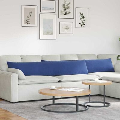 vidaXL Sofakissen 2 pcs Polizeiblau 200 x 40 cm Cordstoff - Blau vidaXL Sofakissen 2 pcs Polizeiblau 200 x 40 cm Cordstoff - Blau