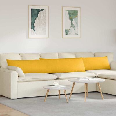 vidaXL Sofakissen 2 pcs Helles Gelb 200 x 40 cm Cordstoff - Gelb vidaXL Sofakissen 2 pcs Helles Gelb 200 x 40 cm Cordstoff - Gelb