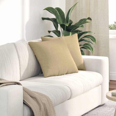 vidaXL Sofakissen 2 pcs Grau-Grün 45 x 45 cm Cordstoff - Grün vidaXL Sofakissen 2 pcs Grau-Grün 45 x 45 cm Cordstoff - Grün