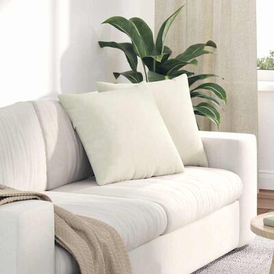 vidaXL Sofakissen 2 pcs Creme 50 x 50 cm Cordstoff - Creme vidaXL Sofakissen 2 pcs Creme 50 x 50 cm Cordstoff - Creme