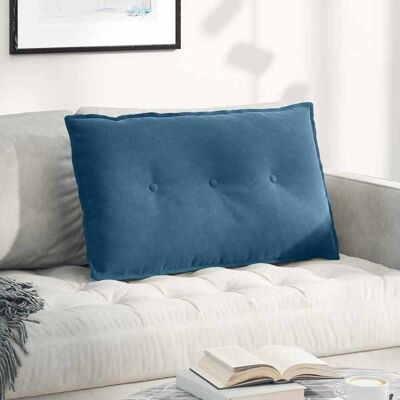 vidaXL Rücken Kissen Blau 80 x 50 cm Cordstoff - Blau vidaXL Rücken Kissen Blau 80 x 50 cm Cordstoff - Blau