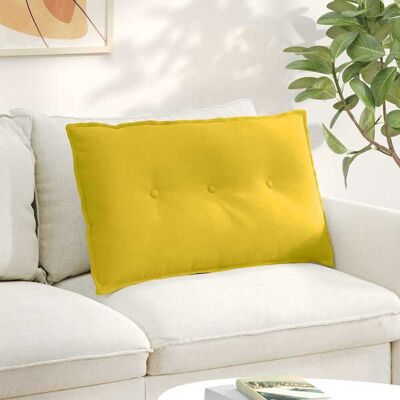 vidaXL Rücken Kissen Gelb 80 x 50 cm Cordstoff - Gelb vidaXL Rücken Kissen Gelb 80 x 50 cm Cordstoff - Gelb
