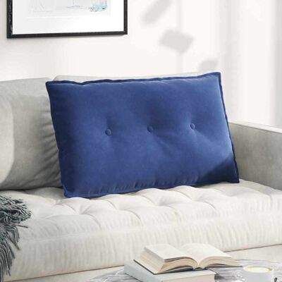 vidaXL Rücken Kissen Polizeiblau 80 x 50 cm Cordstoff - Blau vidaXL Rücken Kissen Polizeiblau 80 x 50 cm Cordstoff - Blau
