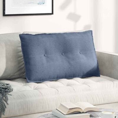 vidaXL Rücken Kissen Blau 80 x 50 cm Cordstoff - Blau vidaXL Rücken Kissen Blau 80 x 50 cm Cordstoff - Blau