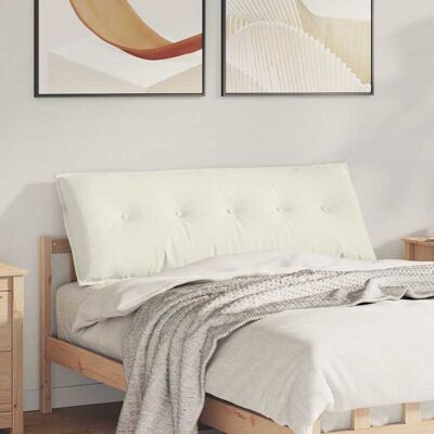 vidaXL Rücken Kissen Creme 140 x 50 cm Cordstoff - Creme vidaXL Rücken Kissen Creme 140 x 50 cm Cordstoff - Creme
